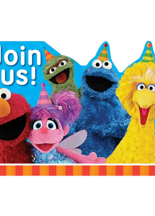 Sesame Street - Birthday Party Invitations - SKU:491672 - UPC:013051682385 - Party Expo