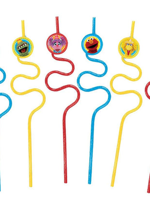 Sesame Street - Straws (1ct) - SKU:397945 - UPC:013051698225 - Party Expo