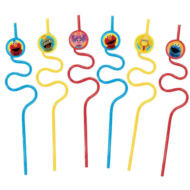 Sesame Street - Straws (1ct) - SKU:397945 - UPC:013051698225 - Party Expo