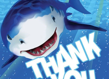 Shark Splash Thank You - SKU:891887- - UPC:073525997537 - Party Expo