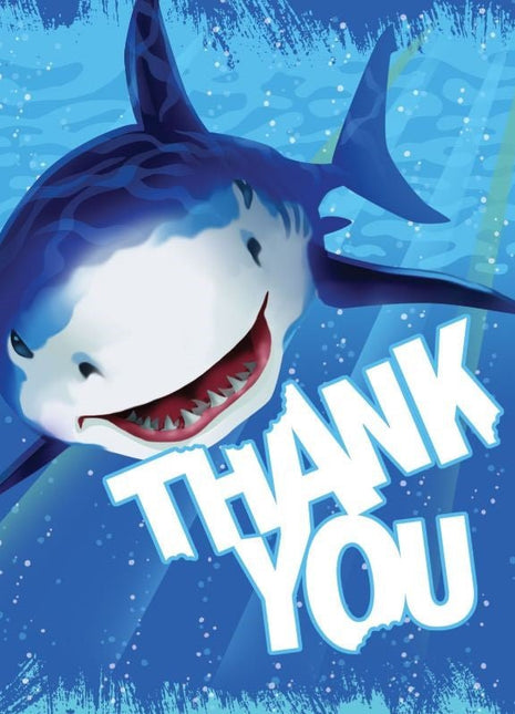 Shark Splash Thank You - SKU:891887- - UPC:073525997537 - Party Expo