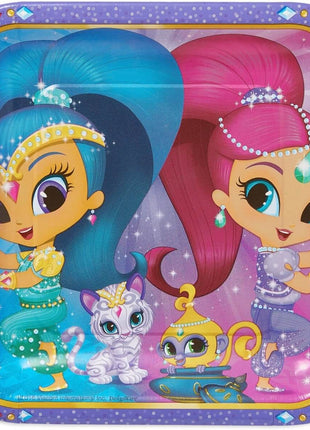 Shimmer and Shine - 9" Square Plates (8ct) - SKU:551653 - UPC:013051659967 - Party Expo