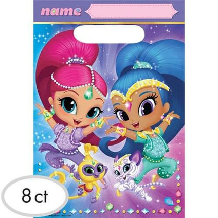 Shimmer and Shine Favor Bags (8ct) - SKU:371653 - UPC:013051660253 - Party Expo