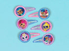 Shimmer and Shine Glitter Hair Barrettes - SKU:397409 - UPC:013051660536 - Party Expo