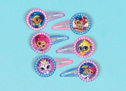 Shimmer and Shine Glitter Hair Barrettes - SKU:397409 - UPC:013051660536 - Party Expo