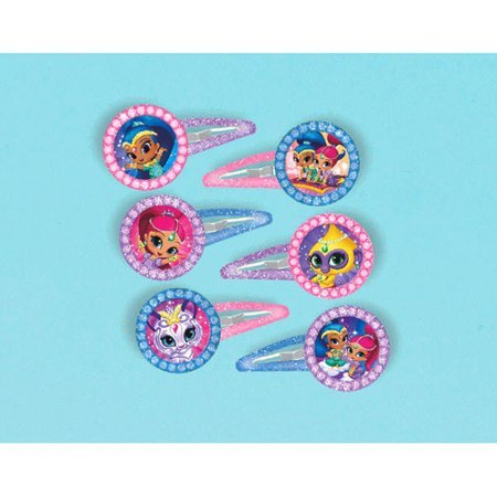 Shimmer and Shine Glitter Hair Barrettes - SKU:397409 - UPC:013051660536 - Party Expo