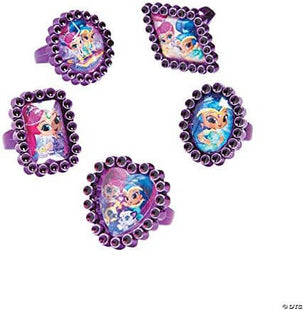 Shimmer and Shine - Jewel Rings (18ct) - SKU:397407 - UPC:013051660512 - Party Expo