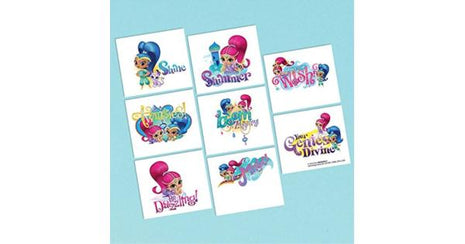 Shimmer and Shine Tattoo Sheet - SKU:397405 - UPC:013051660314 - Party Expo