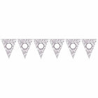 Silver Elegant Scroll Personalized Pennant Banner Kit - SKU:129250 - UPC:013051344528 - Party Expo