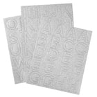 Silver Letter Sticker Pack (62ct) - SKU:98885 - UPC:749567988856 - Party Expo