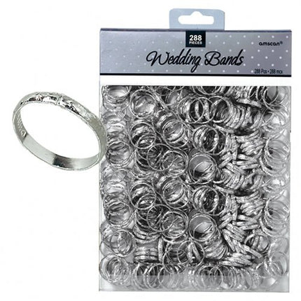 Silver Wedding Bands - SKU:340291 - UPC:048419755142 - Party Expo