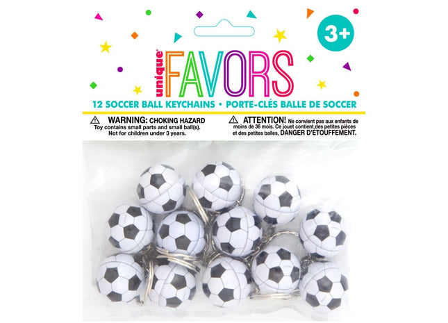 Soccer Ball Keychains - SKU:84802 - UPC:011179848027 - Party Expo