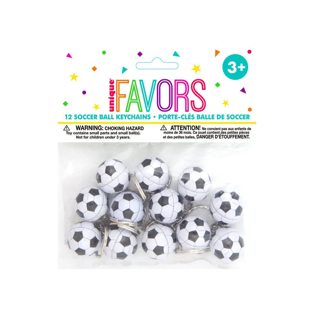 Soccer Ball Keychains - SKU:84802 - UPC:011179848027 - Party Expo