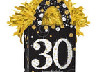 Sparkling Iridescent 30th Birthday Balloon Weight - SKU:110467 - UPC:013051794507 - Party Expo