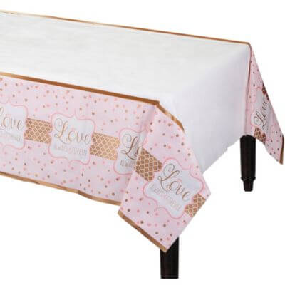 Sparkling Wedding - Tablecover (1ct) - SKU:571595 - UPC:013051631451 - Party Expo