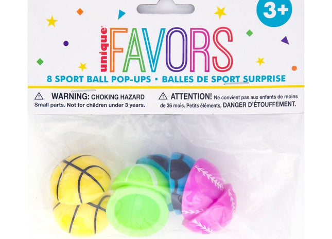 Sports Ball Pop-ups - SKU:84729 - UPC:011179847297 - Party Expo