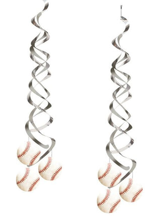 Sports Fanatic Baseball Dangler - SKU:037963 - UPC:039938124052 - Party Expo