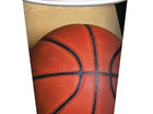 Sports Fanatic Basketball - 9oz Hot & Cold Cups - SKU:377964 - UPC:039938123901 - Party Expo