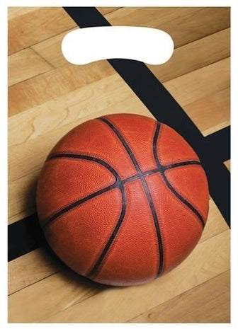 Sports Fanatic Basketball - Loot Bags (8ct) - SKU:087964- - UPC:039938123932 - Party Expo