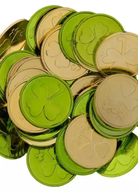 St. Patrick's Day - Plastic Coins (48pcs) - SKU: - UPC:234275801080 - Party Expo