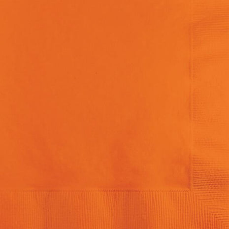Sunkissed Orange Beverage Napkins (16ct) - SKU:573282- - UPC:073525119731 - Party Expo