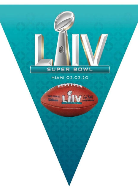 Superbowl 54 - Pennant Banner - SKU:1224791 - UPC:192937114162 - Party Expo