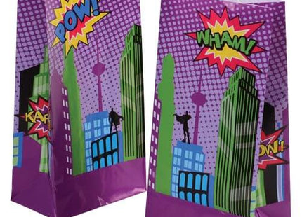 Superhero Paper Bags (1ct) - SKU:TU247 - UPC:049392293324 - Party Expo
