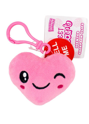 Sweetheart Backpack Buddies - Strawberry Scented Plush Clip - SKU:VBBCD01 - UPC:692046994162 - Party Expo