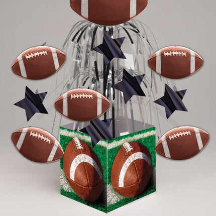 Tailgate Rush Foil Centerpiece with Base - SKU:266151 - UPC:039938124236 - Party Expo