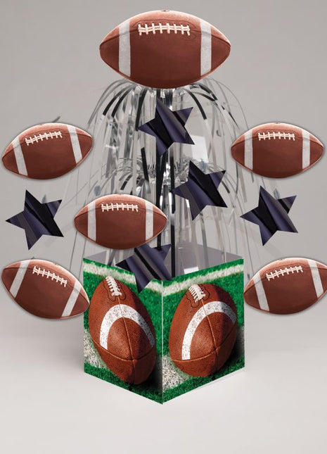 Tailgate Rush Foil Centerpiece with Base - SKU:266151 - UPC:039938124236 - Party Expo