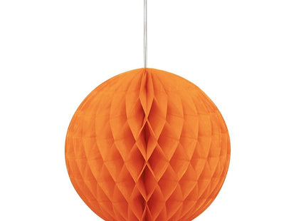 Tissue Paper Honeycomb Ball Orange 8" - 1ct - SKU:64256 - UPC:011179642564 - Party Expo
