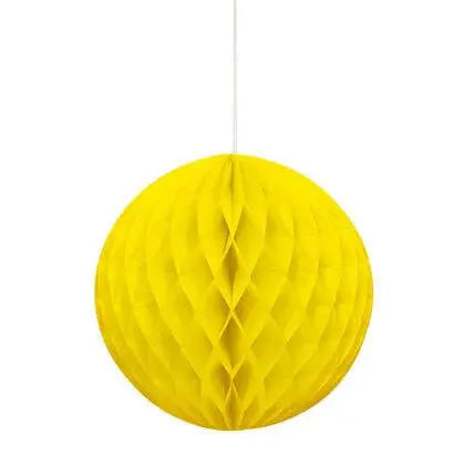 Tissue Paper Honeycomb Neon Yellow Ball 8" - 1ct. Party Expo  