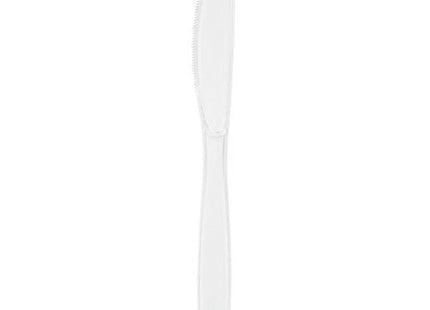 Touch of Color - Premium Clear Plastic Knives - SKU:010571- - UPC:073525109329 - Party Expo