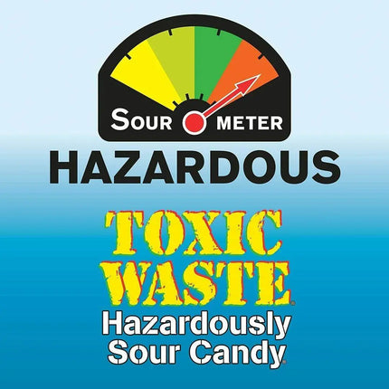 Toxic Waste Hazardously Sour Candy in Original Yellow Drum - Party Expo