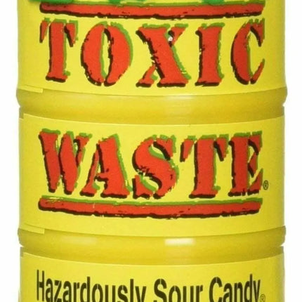 Toxic Waste Hazardously Sour Candy in Original Yellow Drum - Party Expo