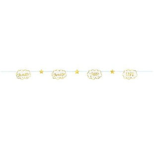 Twinkle Twinkle Little Star - 7ft Paper Garland - SKU:72419- - UPC:011179724192 - Party Expo