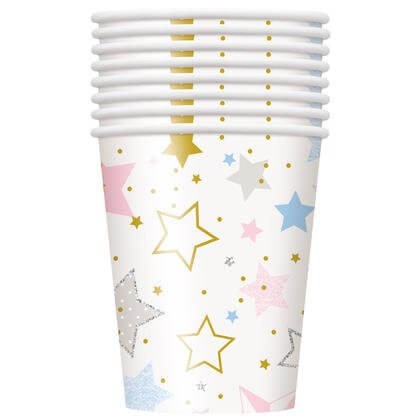 Twinkle Twinkle Little Star - 9oz Paper Cups (8ct) - SKU:72416 - UPC:011179724161 - Party Expo