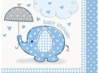 Umbrellaphants - Blue Beverage Napkins (16ct) - SKU:41691 - UPC:011179416912 - Party Expo
