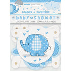 Umbrellaphants - Blue Elephant Baby Shower Banner - SKU:41709 - UPC:011179417094 - Party Expo