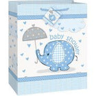 Umbrellaphants Blue Large Gift Bag (1ct) - SKU:41719 - UPC:011179417193 - Party Expo