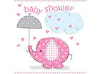 Umbrellaphants - Pink Elephant Baby Shower Invitations - SKU:41674 - UPC:011179416745 - Party Expo