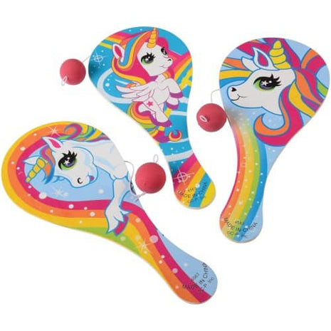 Unicorn Paddle Balls - SKU:4563 - UPC:049392631478 - Party Expo