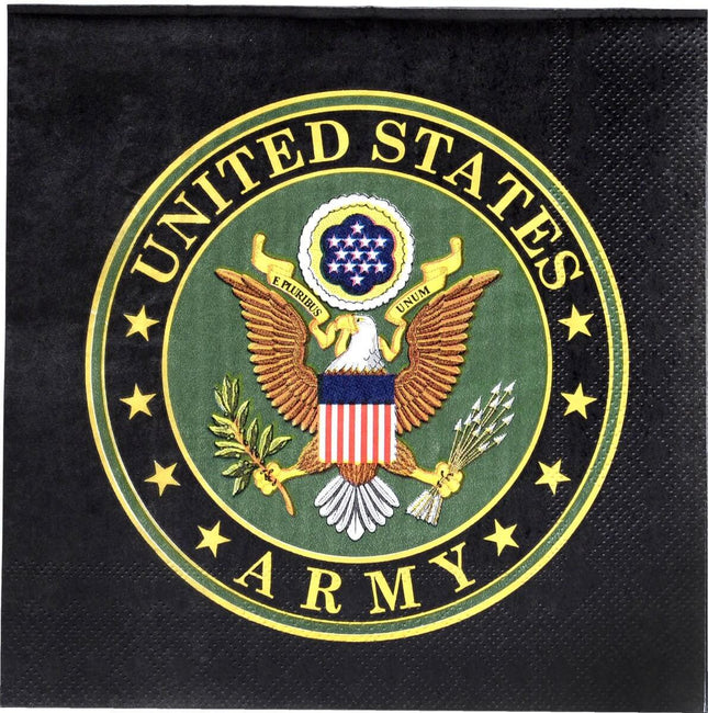 U.S. Army - Lunch Napkins (16ct) - SKU:66703* - UPC:654082667035 - Party Expo