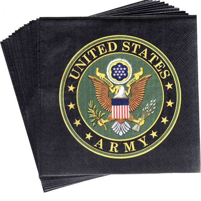 U.S. Army - Lunch Napkins (16ct) - SKU:66703* - UPC:654082667035 - Party Expo