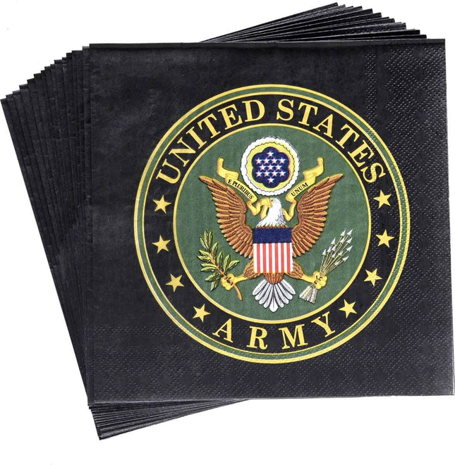 U.S. Army - Lunch Napkins (16ct) - SKU:66703* - UPC:654082667035 - Party Expo