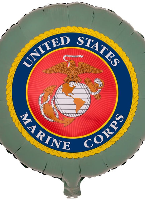 U.S. Marines - 18" Marine Seal Mylar Balloon - SKU:66735-3 - UPC:654082667356 - Party Expo