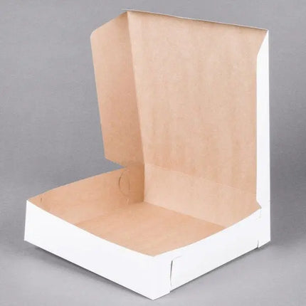 White Bakery Box - 10" x 10" x 2.5" Party Expo  