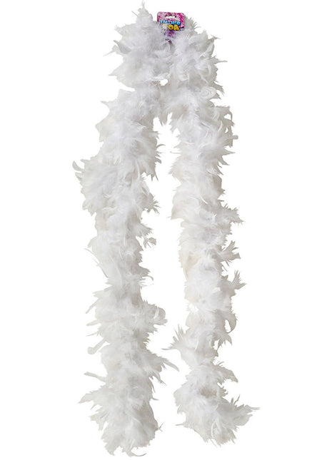 White Feather Boa - SKU:FB-BOAWH - UPC:097138629289 - Party Expo