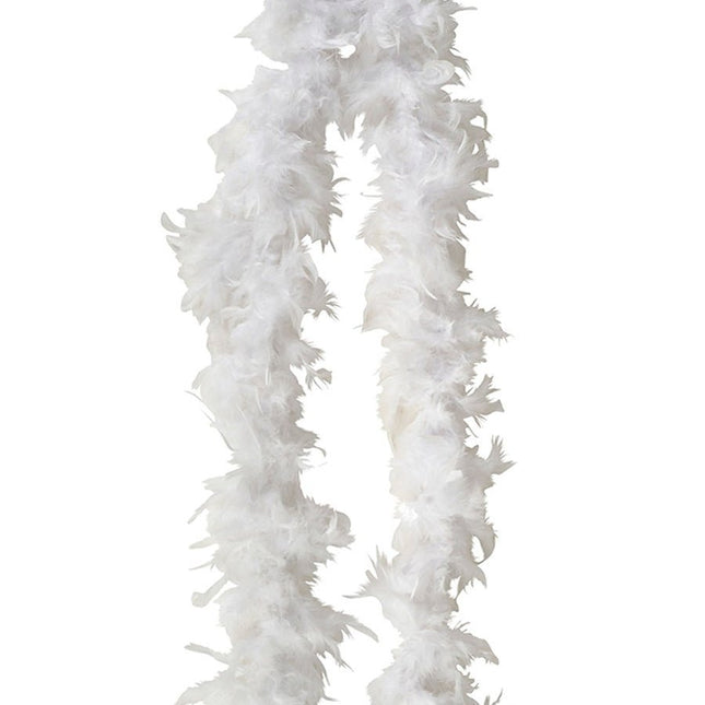 White Feather Boa - SKU:FB-BOAWH - UPC:097138629289 - Party Expo