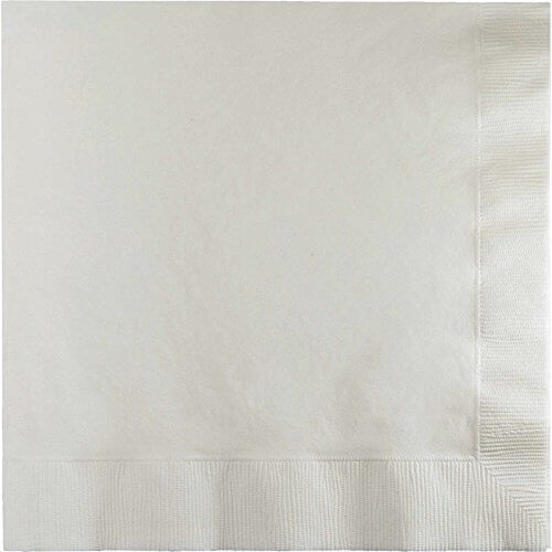 White Lunch Napkins (16ct) - SKU:58000B - UPC:039938168438 - Party Expo